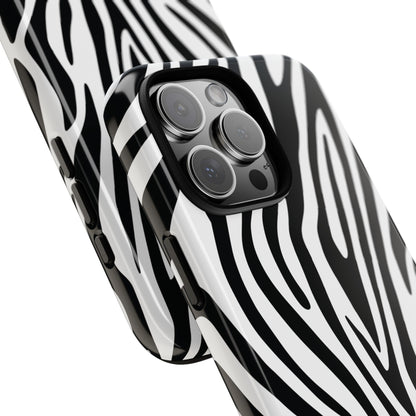 Classic Monochrome Tiger Print Phone Case