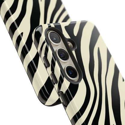 Modern Neutral Zebra Print Phone Case