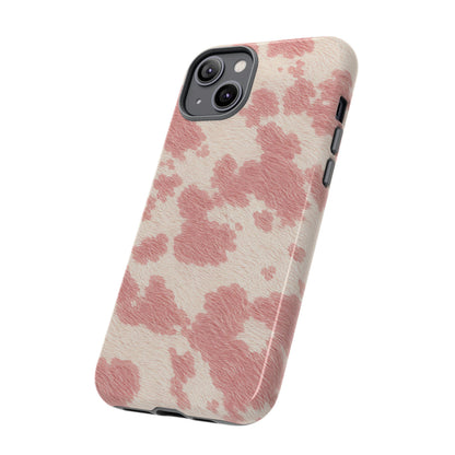 Pretty Blush Cow Print Phone Case