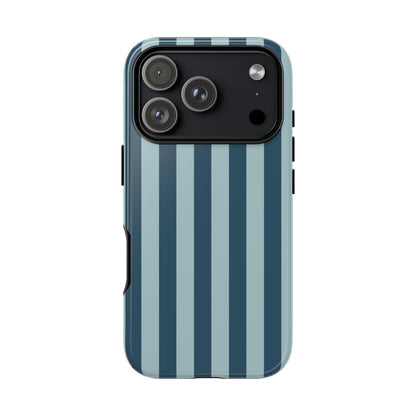 iPhone 17 Pro / Glossy Phone Case - ’Blue Stripe Pattern’ Phone Case