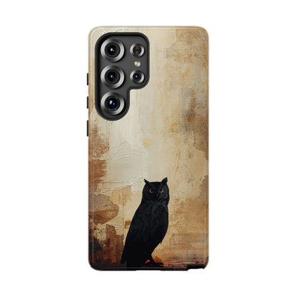 Samsung Galaxy S25 Ultra / Glossy Phone Case - Beautiful Abstract Owl Design Phone Case