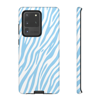 Sky Blue Tiger Print Phone Case