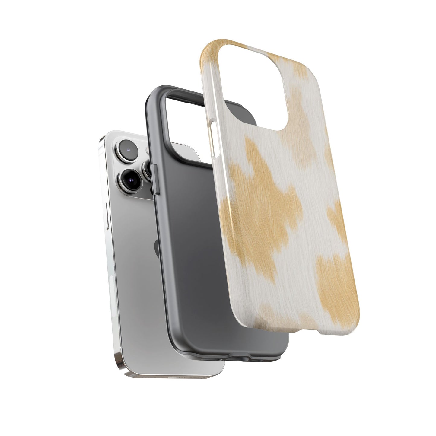 Golden Honey Cow Print Phone Case