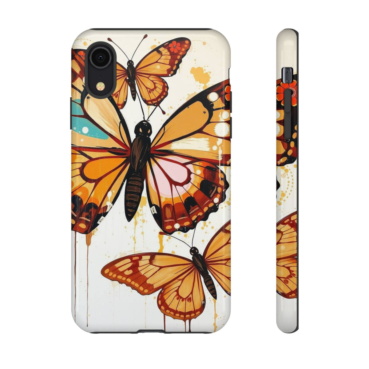 Abstract Butterflies Design Phone Case - Multicolor Phone Case - iPhone XR / Glossy