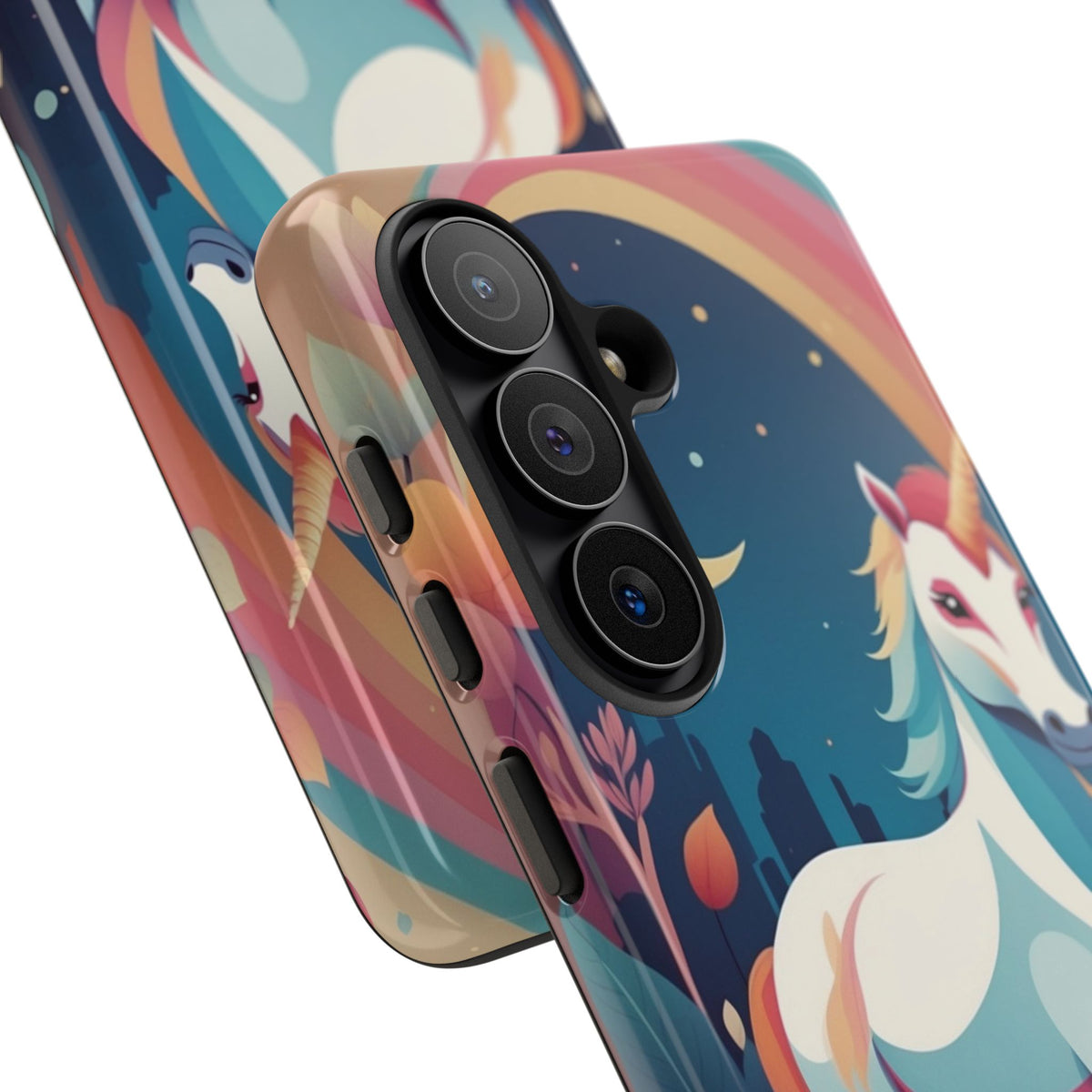 Stylised Unicorn & Rainbow Design Phone Case - Multicolor Phone Case