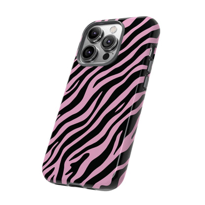 Stylish Blush Zebra Print Phone Case