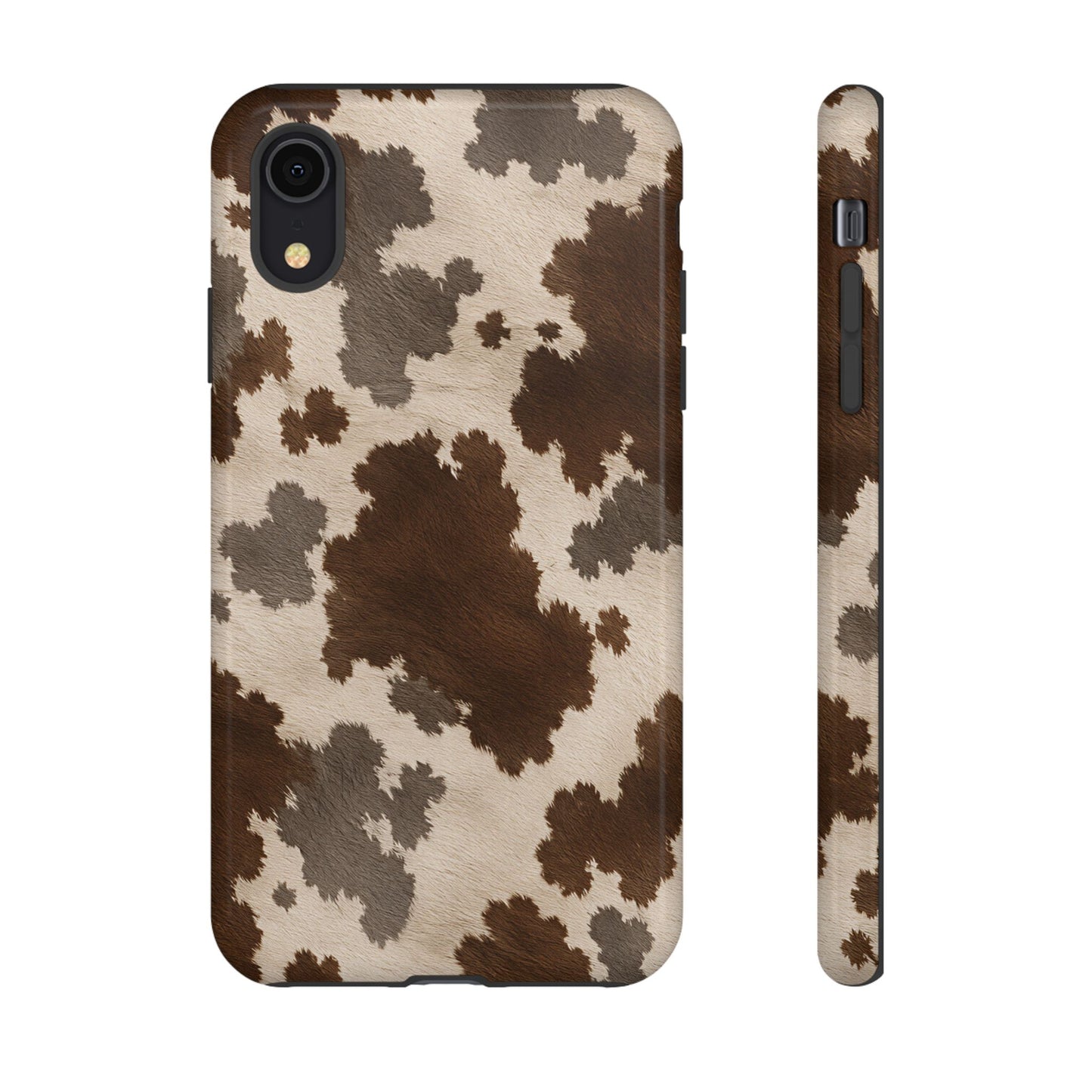 Stylish Mocha Cow Print Phone Case