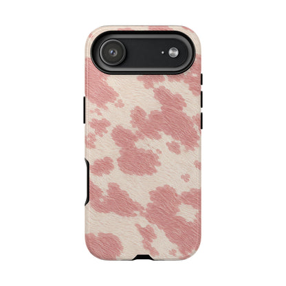 Pretty Blush Cow Print Phone Case