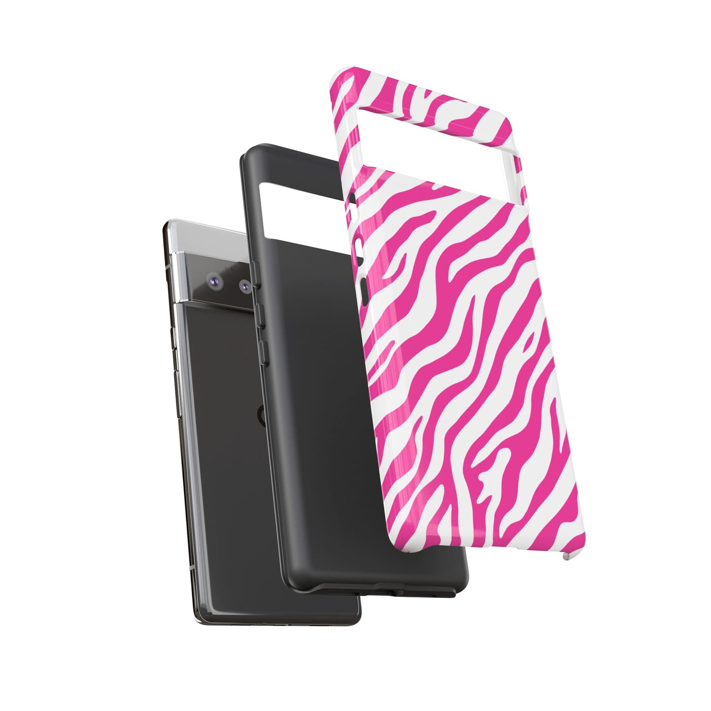 Stylish Hot Pink Zebra Print Phone Case