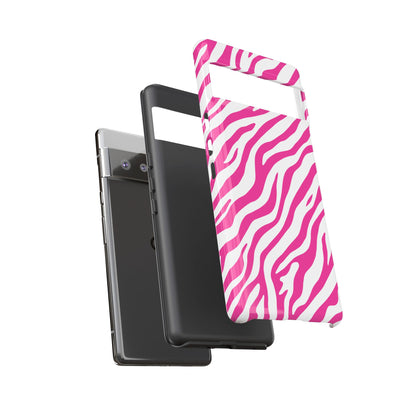 Stylish Hot Pink Zebra Print Phone Case