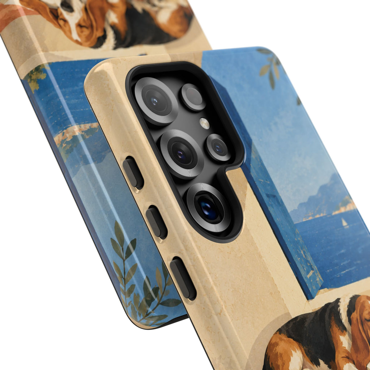 Basset Hound Unfinished Chapter Phone Case - Multicolor Phone Case