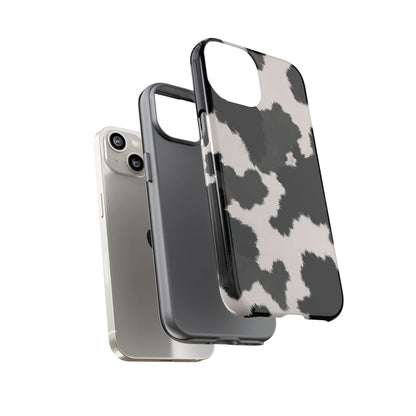Modern Monochrome Cow Print Phone Case
