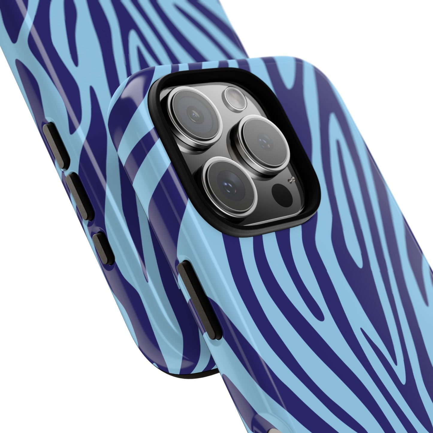 Boutique Sky Blue Tiger Print Phone Case