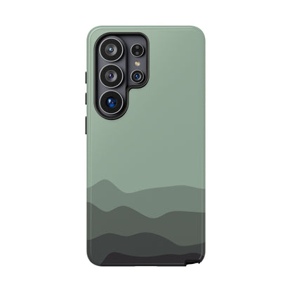 Green Abstract Waves Protective Phone Case - Green Phone Case - Samsung Galaxy S26 Ultra / Glossy