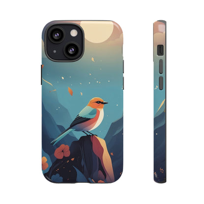 Stylised Bird Design Phone Case - Multicolor Phone Case - iPhone 13 Mini / Glossy