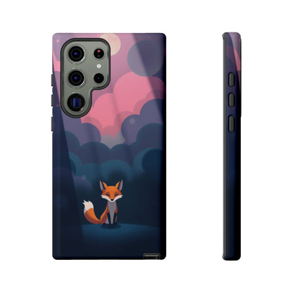 Samsung Galaxy S23 Ultra / Glossy Phone Case - Moody Pop Art Fox Design Phone Case