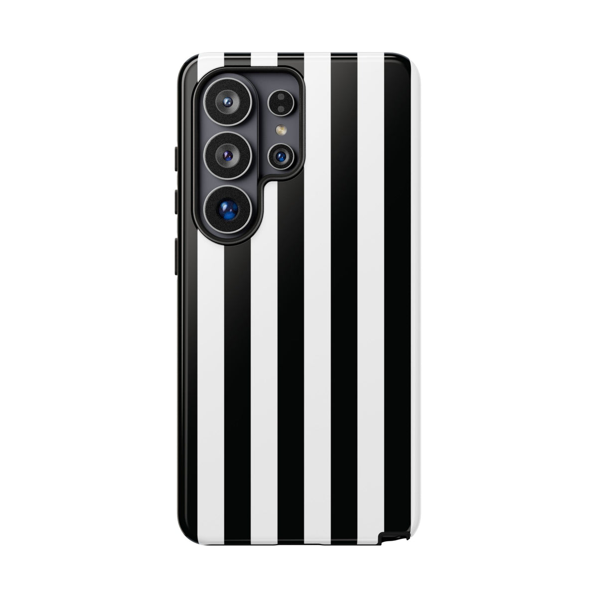 Simple Black & White Stripe Pattern Phone Case - White Phone Case - Samsung Galaxy S26 Ultra / Glossy