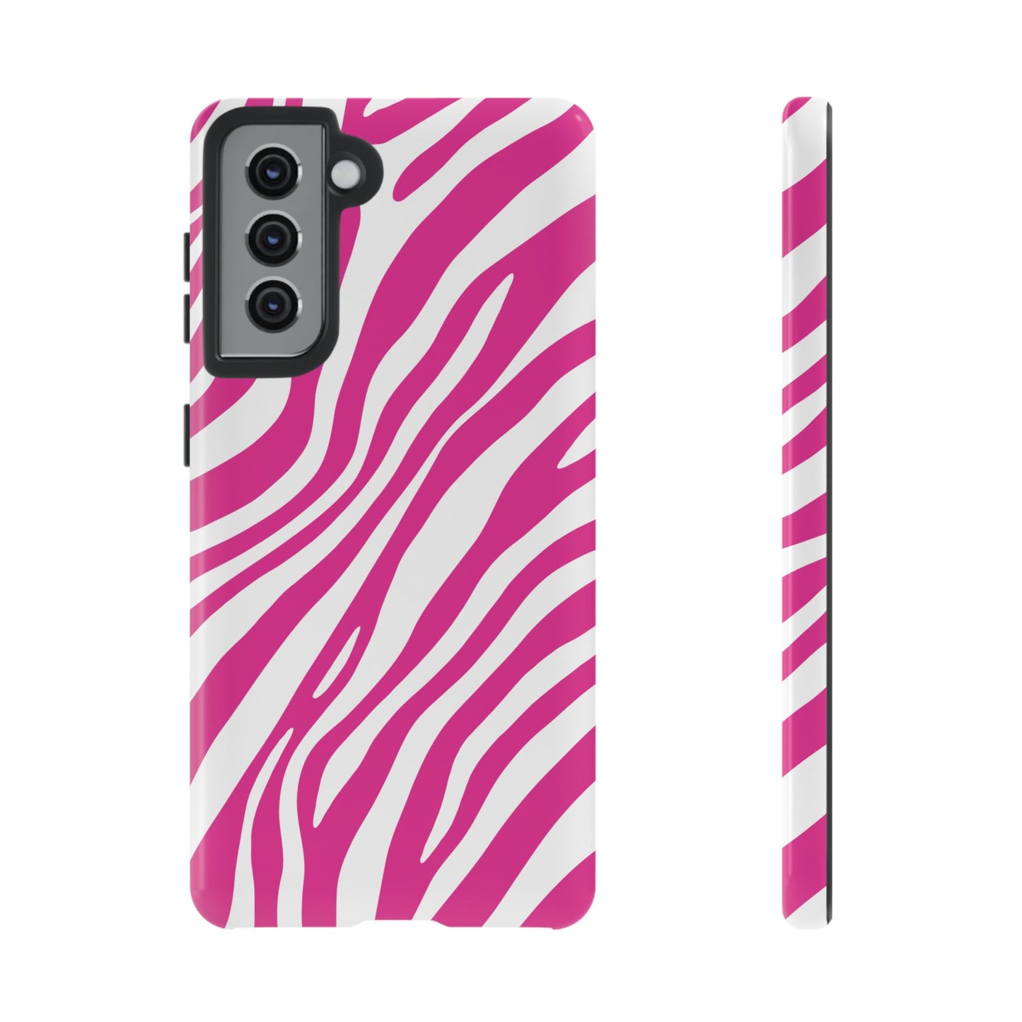 Modern Hot Pink Zebra Print Phone Case