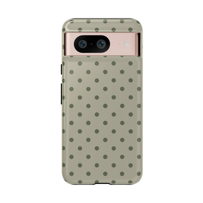 Green & Dark Green Dot Pattern Phone Case