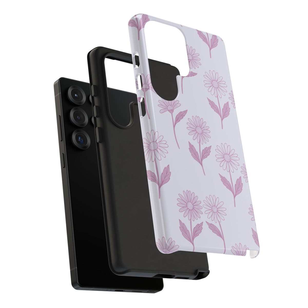 Pretty Lilac Daisy Pattern Phone Case
