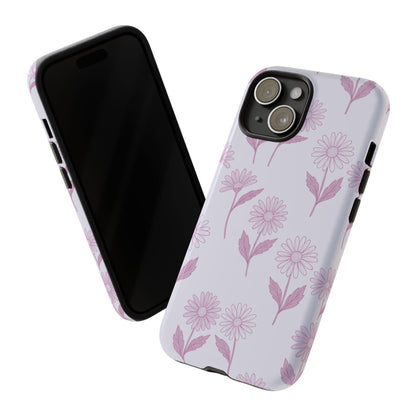 Pretty Lilac Daisy Pattern Phone Case