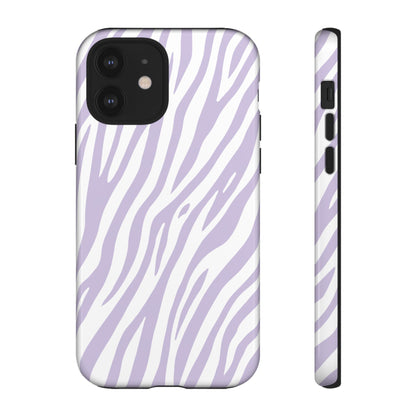 Lavender Tiger Print Phone Case