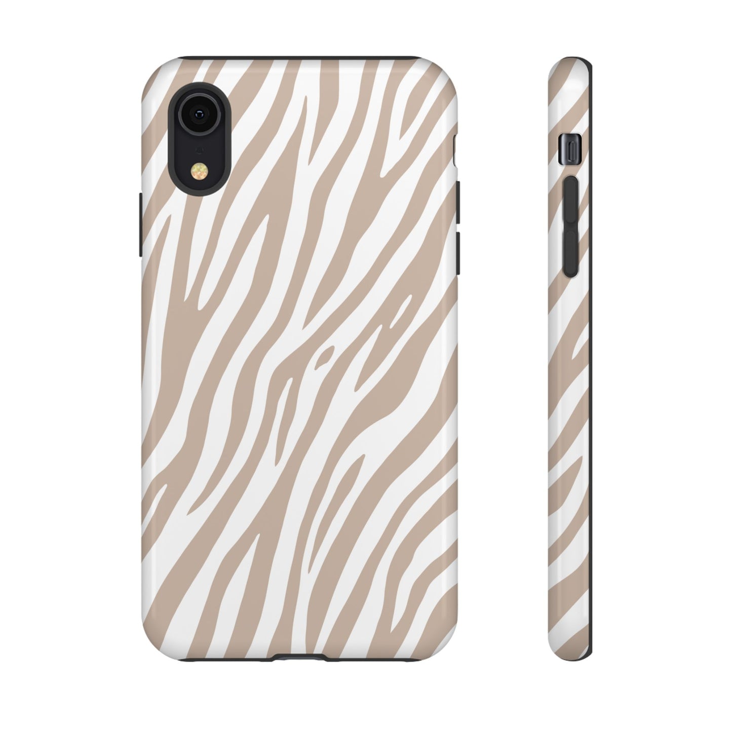 Oatmeal Tiger Print Phone Case