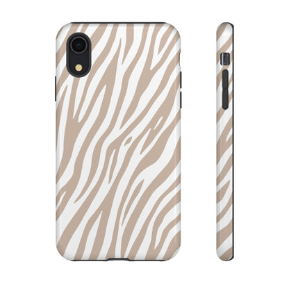 Oatmeal Tiger Print Phone Case