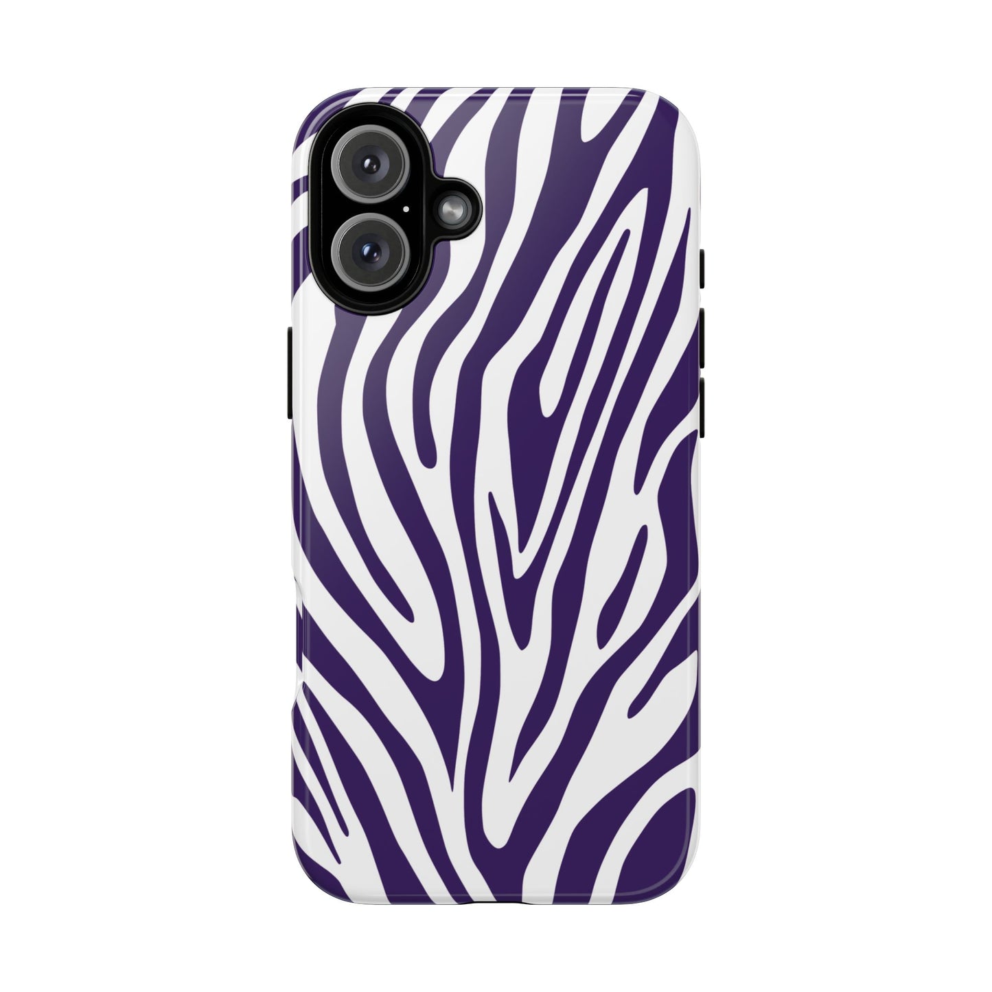 Graphic Purple Tiger Print Phone Case