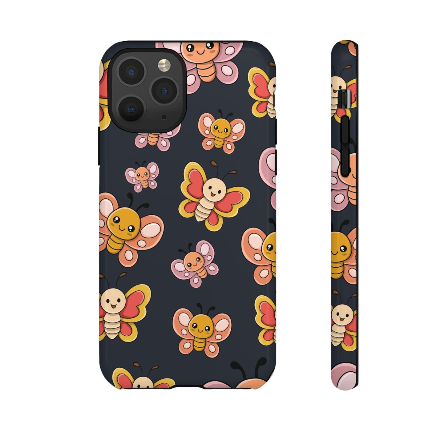 Grey Butterfly Sticker Design Phone Case - Grey Phone Case - iPhone 11 Pro / Glossy