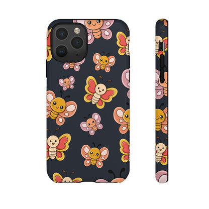 Grey Butterfly Sticker Design Phone Case - Grey Phone Case - iPhone 11 Pro / Glossy
