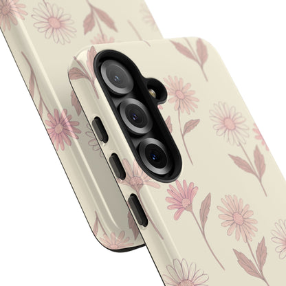 Pretty Blush Daisy Pattern Phone Case
