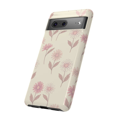 Pretty Blush Daisy Pattern Phone Case