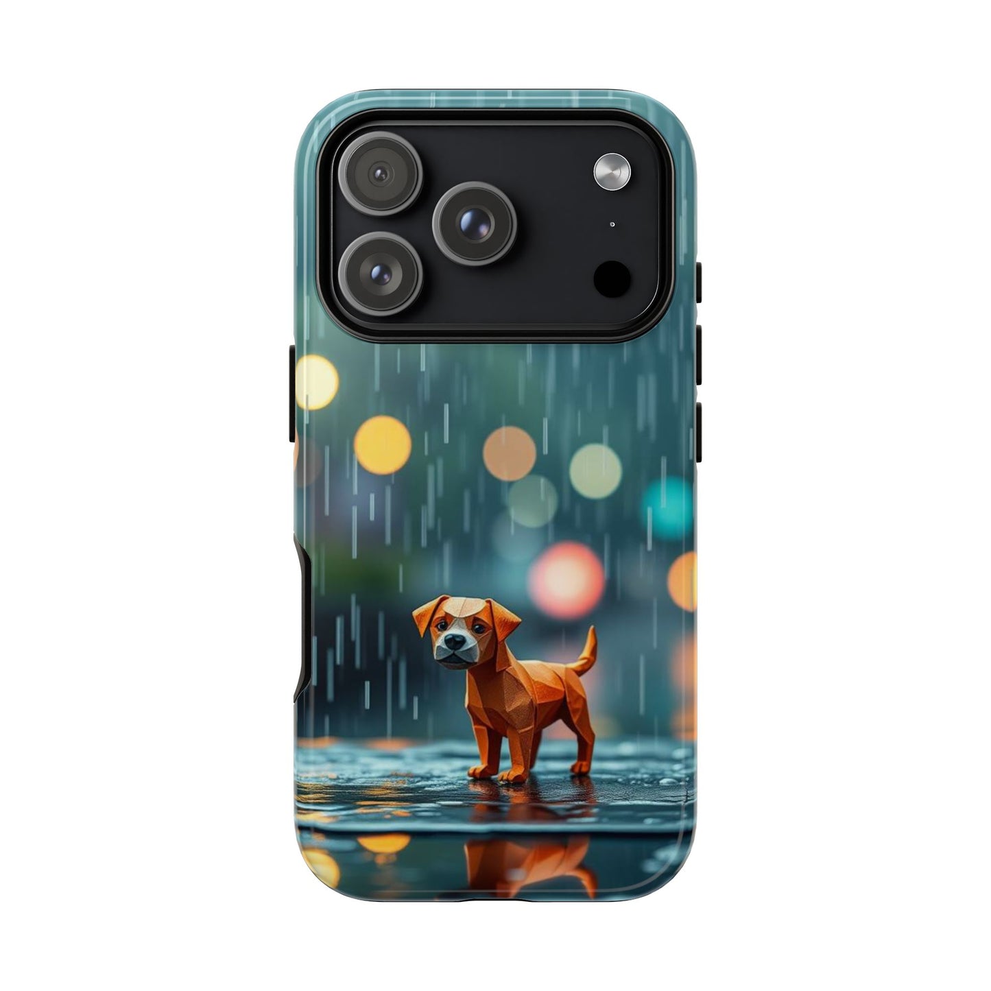 iPhone 17 Pro / Glossy Phone Case - Origami ’Soggy Dog’ Design Phone Case