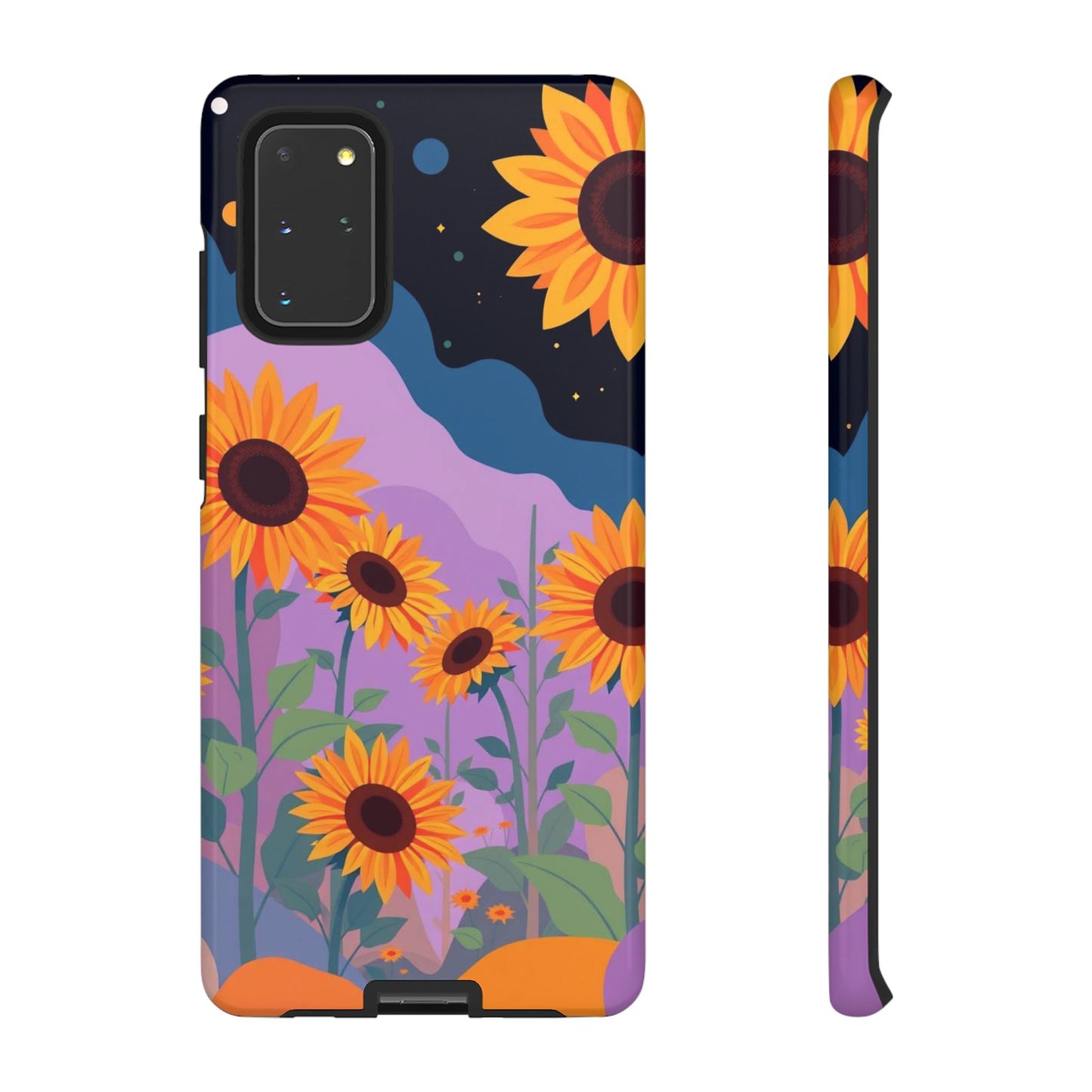Samsung Galaxy S20+ / Glossy Phone Case - Surreal Sunflower Design Phone Case