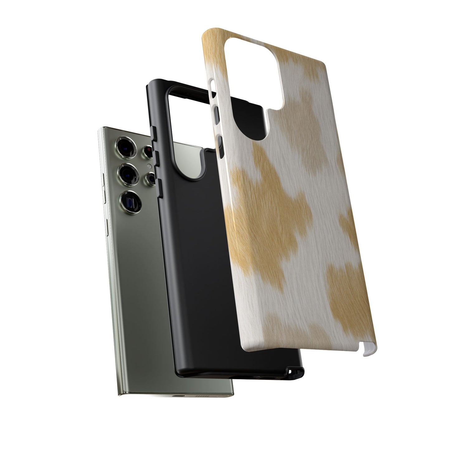 Golden Honey Cow Print Phone Case