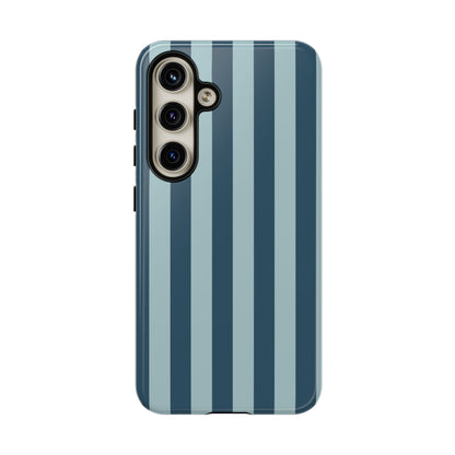 Blue Stripe Pattern Phone Case - Blue Phone Case - Samsung Galaxy S24 / Glossy