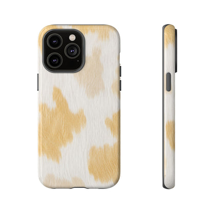 Golden Honey Cow Print Phone Case