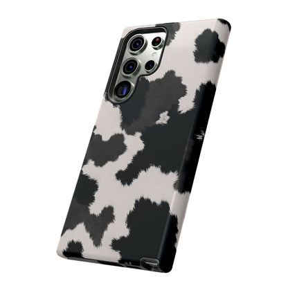 Modern Monochrome Cow Print Phone Case