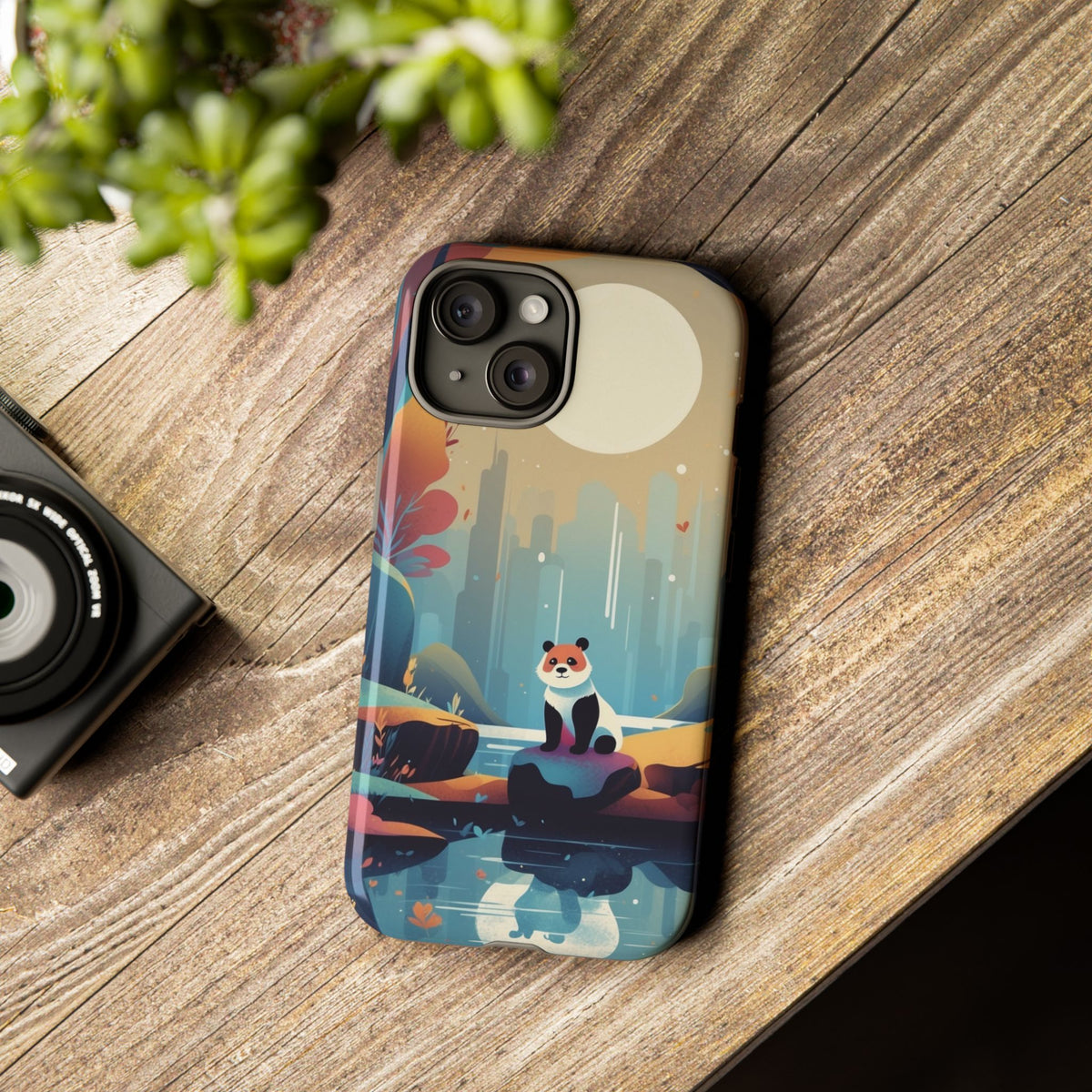 Stylised Panda Design Phone Case - Multicolor Phone Case