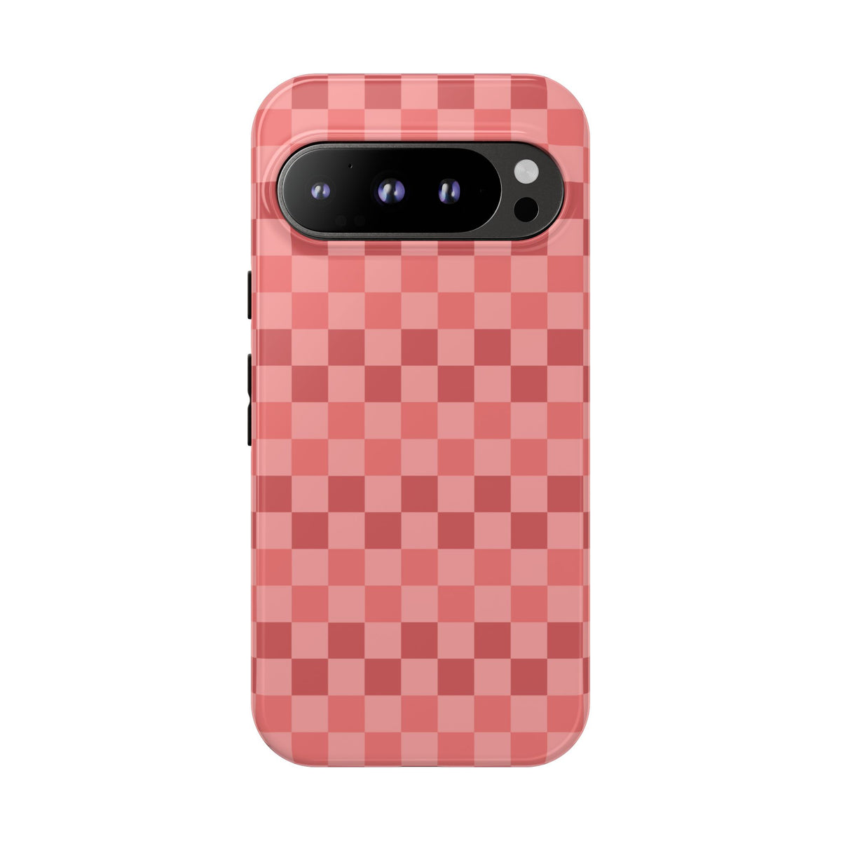 Bold Pink Small Checked Pattern Phone Case - Pink Phone Case - Google Pixel 9 Pro / Glossy