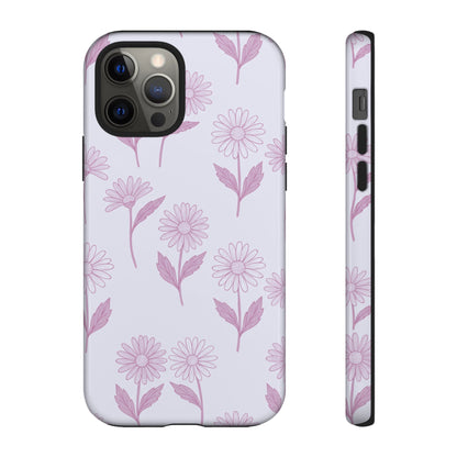 Pretty Lilac Daisy Pattern Phone Case