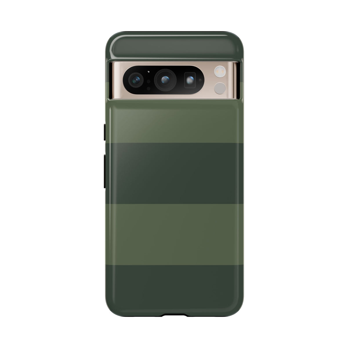 Green Horizontal Stripe Pattern Phone Case - Green Phone Case - Google Pixel 8 Pro / Glossy