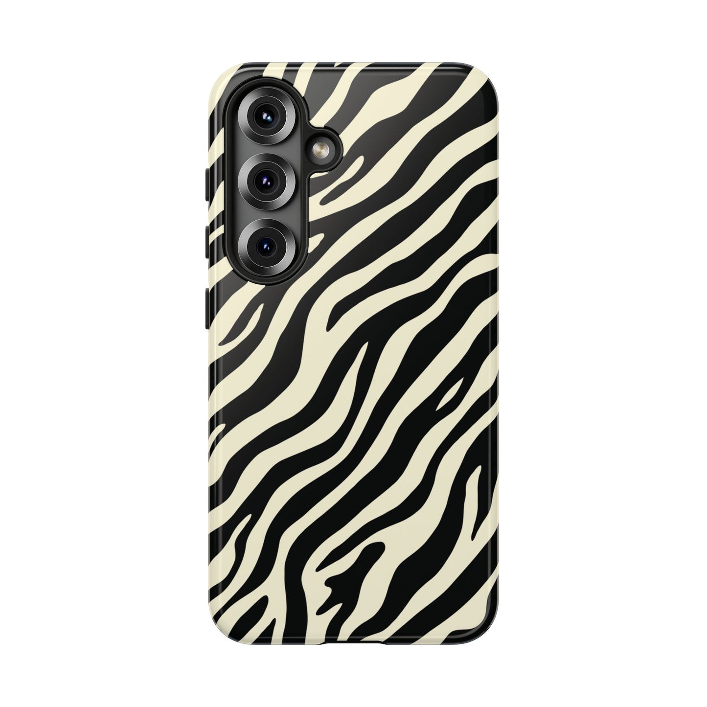 Chic Ivory Zebra Print Phone Case