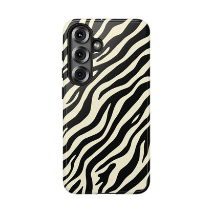Chic Ivory Zebra Print Phone Case
