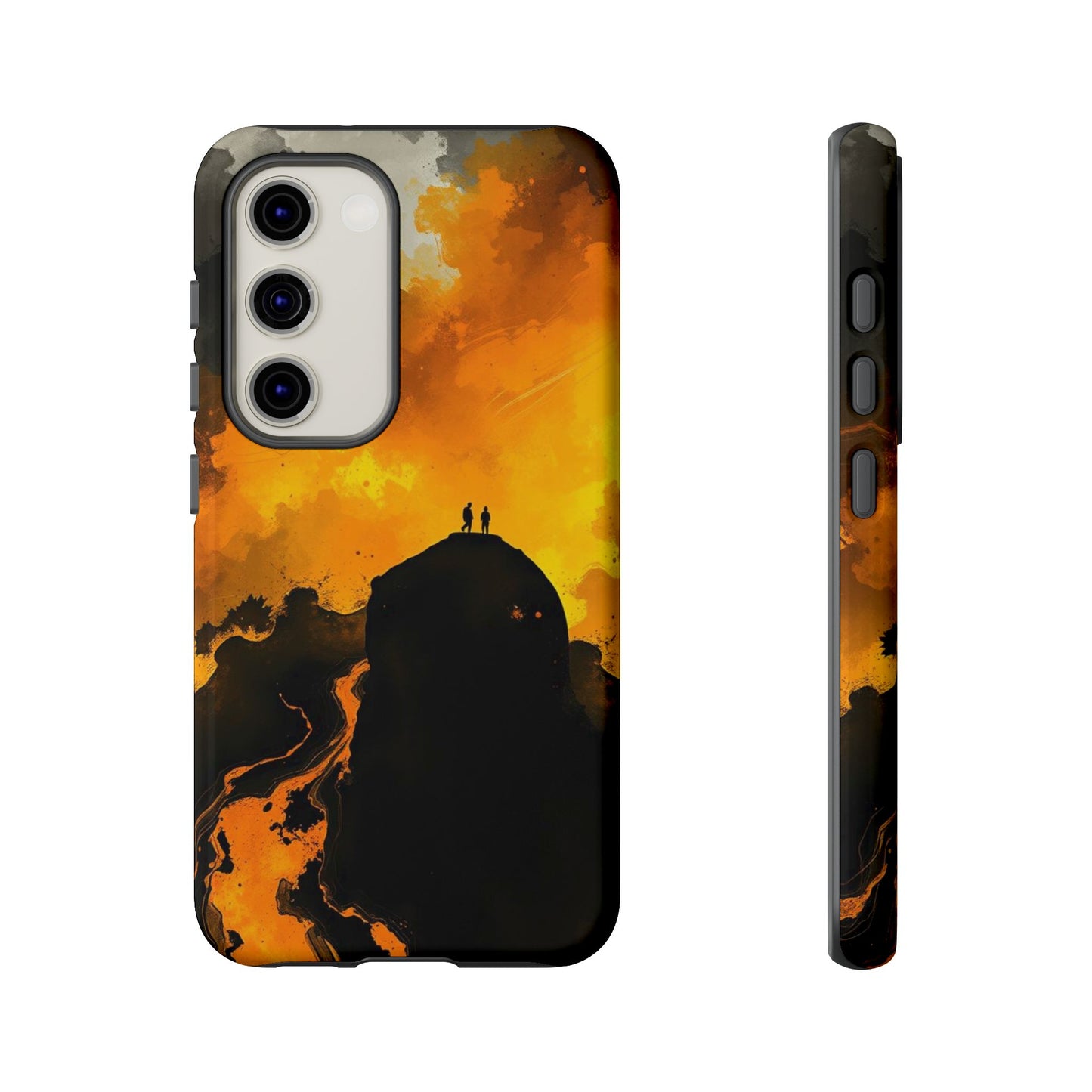 Samsung Galaxy S23 / Glossy Phone Case - Gothic Watercolour Scene Phone Case