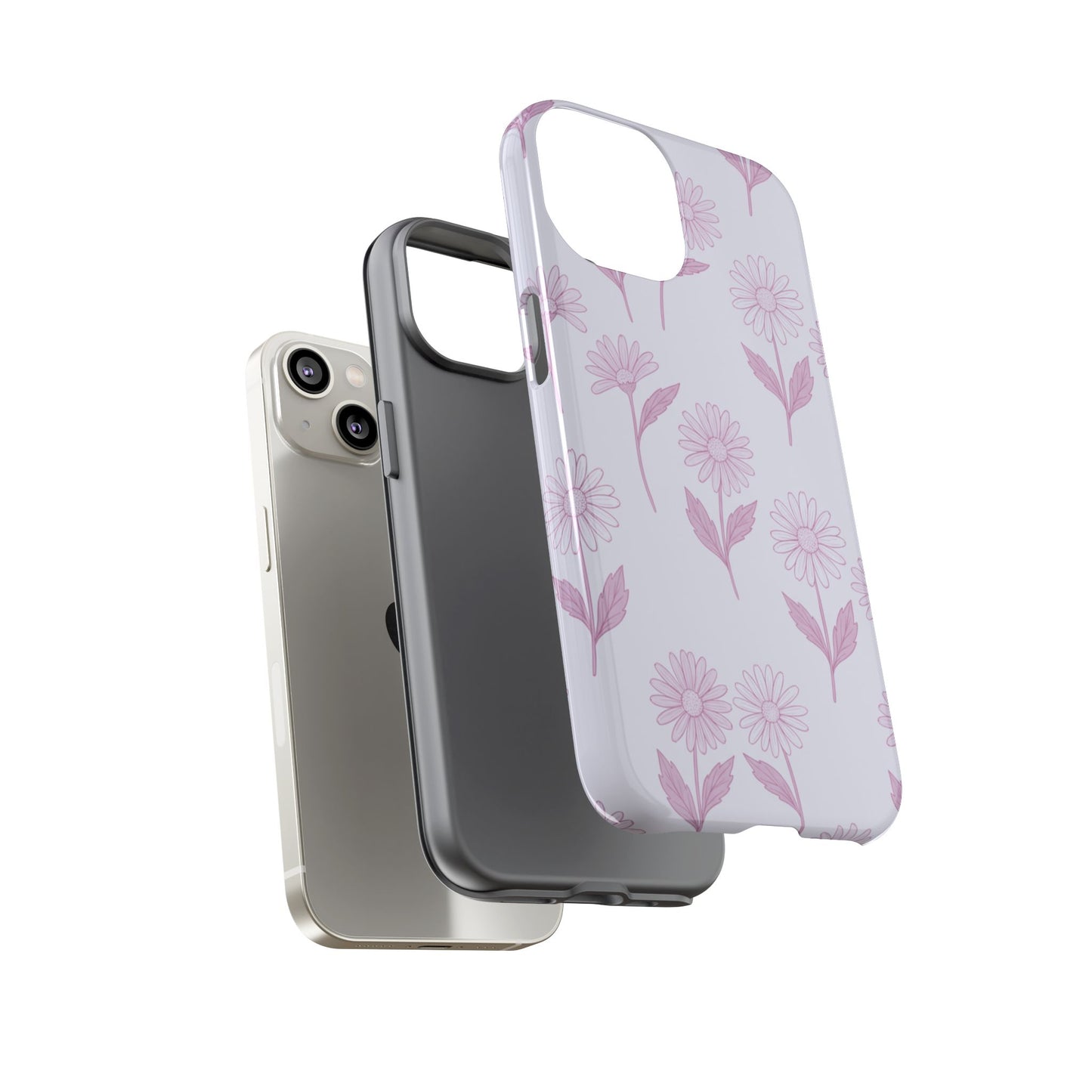 Pretty Lilac Daisy Pattern Phone Case