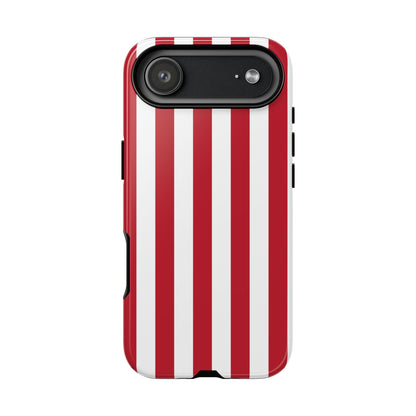 Simple Dark Pink & White Stripe Pattern Phone Case - Pink Phone Case - iPhone 17 Air / Glossy