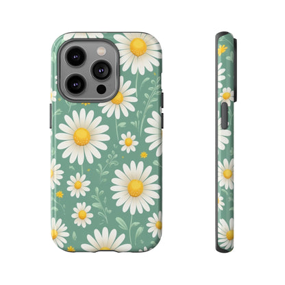 iPhone 14 Pro / Glossy Phone Case - Daisies Floral Pattern 1 Phone Case