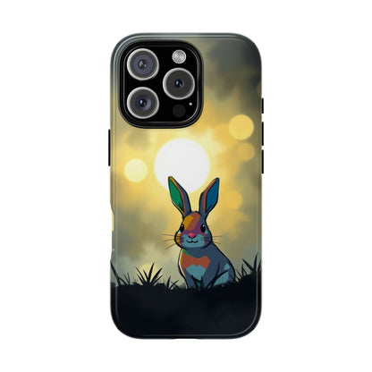 iPhone 16 Pro / Glossy Phone Case - Gothic Rabbit Moody Design Phone Case